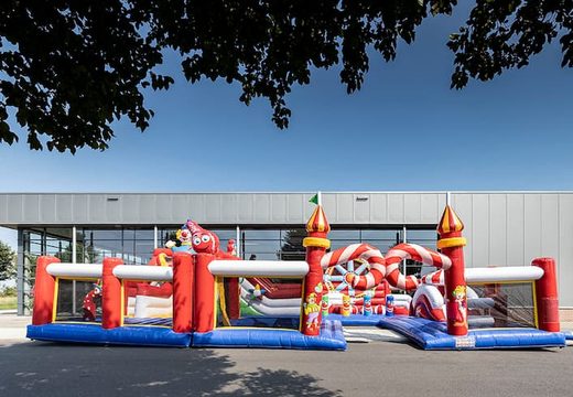 Ordene un castillo hinchable grande con tema de circo para niños. Compre castillos hinchables en línea en JB Hinchables España