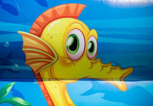 Compre el castillo hinchable abierto JB Bubbles con grúa de espuma en el tema seaworld para niños. Ordene castillos hinchables en JB Hinchables España