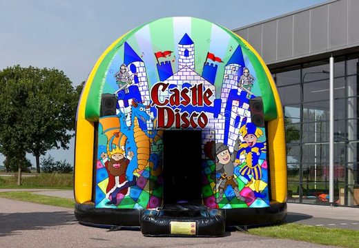 Castillo hinchable  de 5,5 m con varios temas de discoteca a la venta en tema Castillo para niños. Compre castillos hinchables en línea en JB Hinchables España