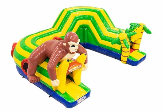 Compre un castillo hinchable de gorila de túnel de rastreo espacioso para niños. Ordene castillos hinchables en línea en JB Hinchables España