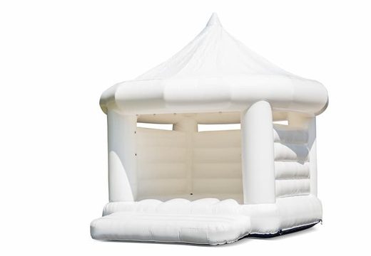 Compre un castillo hinchable con almohada de boda tipo carrusel estándar en blanco para niños. Ordene castillos hinchables en línea en JB Hinchables España