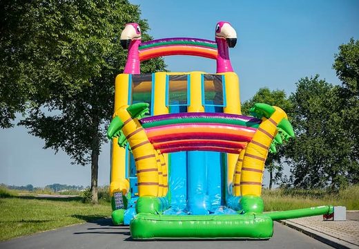 Pedido El castillo inflable Drop & Slide Jungle doble tobogán para niños. Comprar castillos inflables en línea en JB Hinchables España