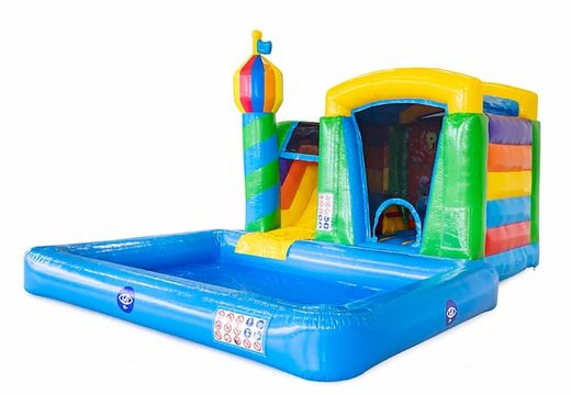 Compre un castillo hinchable con piscina en la fiesta temática para niños en JB Hinchables España. Ordene hinchables en línea en JB Hinchables España