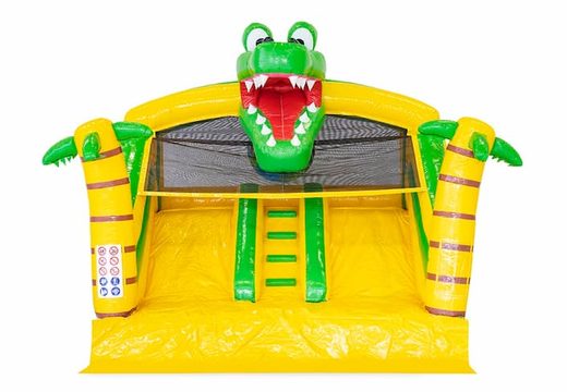 Compre castillo inflable multiplay con temática de cocodrilo con bañera conectable para niños en JB Hinchables España. Ordene castillos inflable en línea en JB Hinchables España