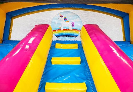 Compre castillo hinchable de unicornio splashy slide para niños en JB Hinchables España. Ordene castillos hinchables en línea en JB Hinchables España