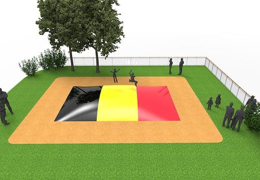 Ordene una montaña de aire inflable con el tema de la bandera belga para niños. Compra airmountains hinchables ahora online en JB Hinchables España