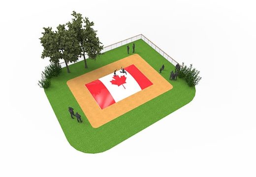 Comprar airmountain hinchable con temática de la bandera de Canadá para niños. Ordene ahora en línea airmountains hinchables en JB Hinchables España