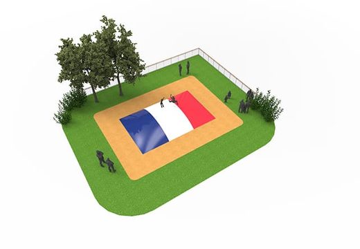 Ordene una montaña de aire hinchable con el tema de la bandera francesa para niños. Compra airmountains hinchables ahora online en JB Hinchables España