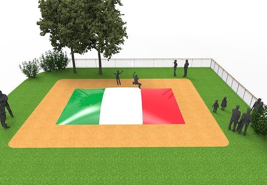 Ordene una montaña de aire hinchable con el tema de la bandera italiana para niños. Compra airmountains hinchables ahora online en JB Hinchables España