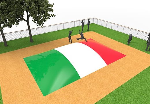 Compre una montaña de aire hinchable con el tema de la bandera italiana para niños. Ordene ahora en línea airmountains hinchables en JB Hinchables España