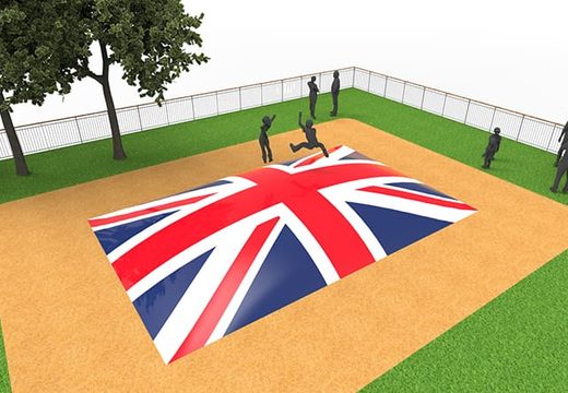 Compre airmountain inflable en el tema de la bandera del Reino Unido. Ordene ahora en línea airmountains hinchables en JB Hinchables España