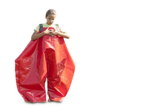 Compra pantalones de esponja roja tanto para mayores como para jóvenes. Ordene artículos inflables en línea en JB Hinchables España