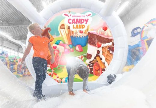 globo de nieve hermético con fondo de mundo de dulces para tomar fotos comprar
