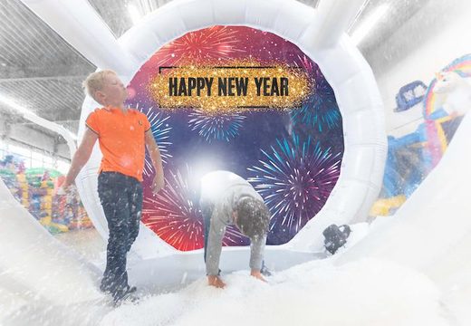 globo de nieve hermético con fondo de año nuevo para tomar fotografías para la venta