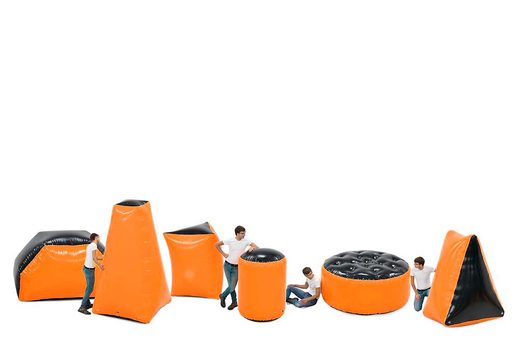 Compre juego de obstáculos de batalla naranja inflable de 6 piezas para jóvenes y mayores. Ordene juegos de obstáculos de batalla inflables ahora en línea en JB Hinchables España