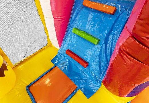 pedir colchón de aire inflable con tobogán en tema de fiesta de verano para niños