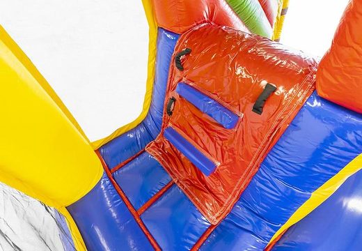 Cojín de aire inflable con tobogán y cocodrilo 3d como entrada a la venta para niños