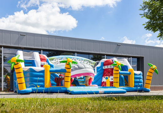 Parque de colchón de aire inflable de 15 metros a la venta en el tema del mundo marino para niños