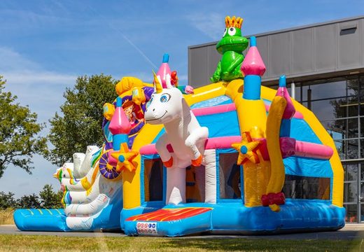 Comprar castillo hinchable multijuego super hinchable estilo unicornio con muchos colores para niños