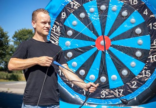 Se vende diana hinchable con deporte interactivo para lanzar o disparar en azul negro