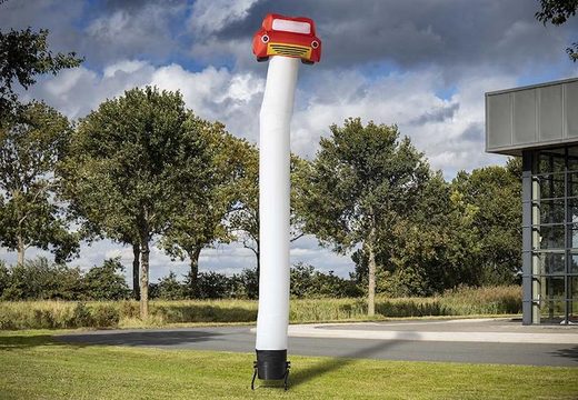 Coche inflable skytube 3d de 6 metros en blanco a la venta en JB Hinchables España. Ordene skydancers y skytubes ahora en línea