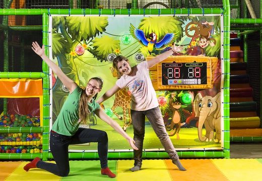 Comprar Pared de juegos con lugares interactivos y temática de safari para que los niños jueguen