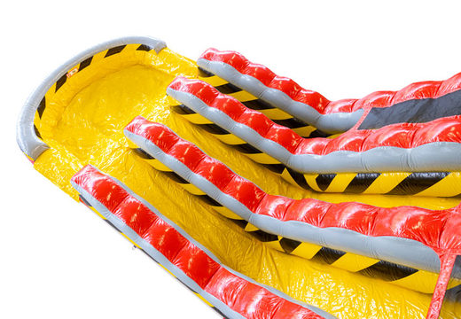 Pide tobogán hinchable Waterslide D22 High Voltage con tema actual en JB Inflatables