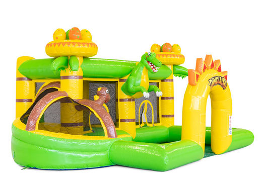 Comprar parque hinchable de colores en tema Dino para niños. Ordene inflables en línea en JB Hinchables España