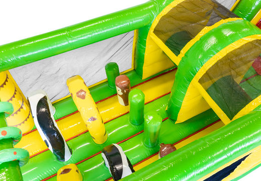 Comprar 13 metros Pista americana inflable en tema Selva para niños. Ordene pistas americanas inflables ahora en línea en JB Hinchables España