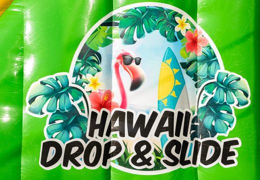 Comprar Drop and Slide en el tema Hawái para niños. Ordene toboganes inflables ahora en línea en JB Hinchables España