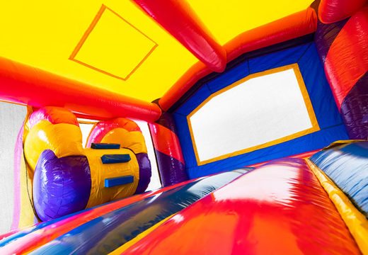 Pide Castillo hinchable Slide Park Combo con tema Unicornio para niños. Pide ahora online castillos hinchables con tobogán en JB Hinchables España