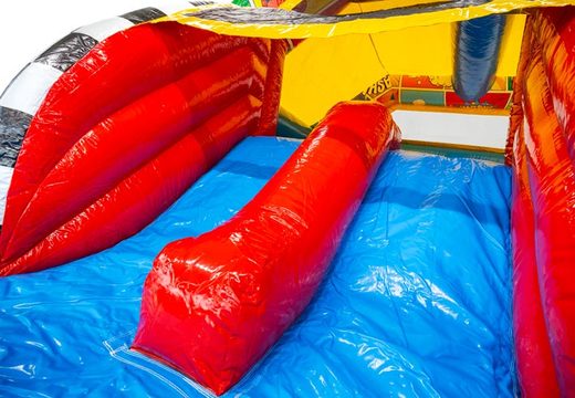 Compra el tobogán azul, amarillo y rojo del castillo hinchable Slide Combo Doubleslide en JB