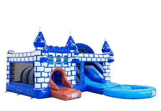 Lateral de Multiplay Dubbelslide con piscina en tema de castillo